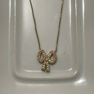 Coach, Bow Necklace with Yellow stones 18’